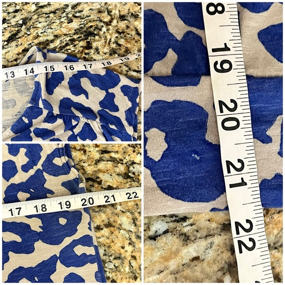 Ann Taylor LOFT Leopard Boxy Blouse Casual Capsule Preppy Modest Mature Minimal - Picture 5 of 9